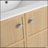 24"Wall-Mounted Bathroom Vanity Whit Ceramic Sink