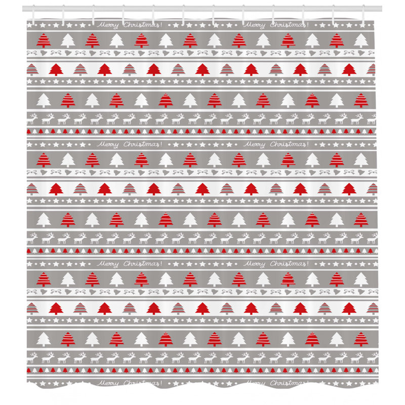 Shower Curtain with Hooks Included, 84" H x 69" W