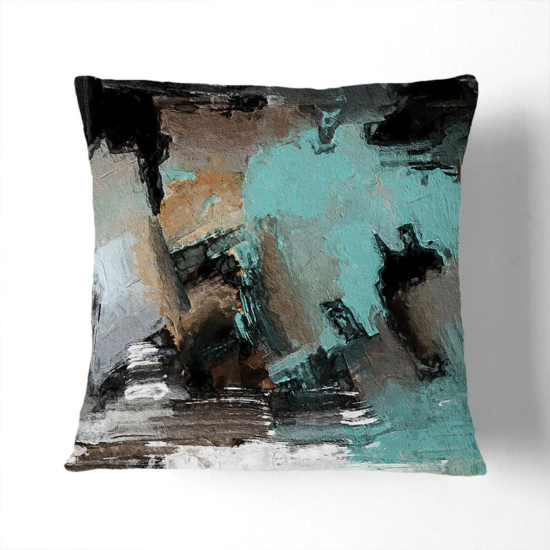 Abstract Square Throw Cushion, 55 x 55 cm