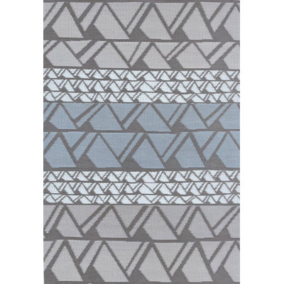Tapis d'extérieur réversible pour terrasse, porche, terrasse, tapis Zig Zag