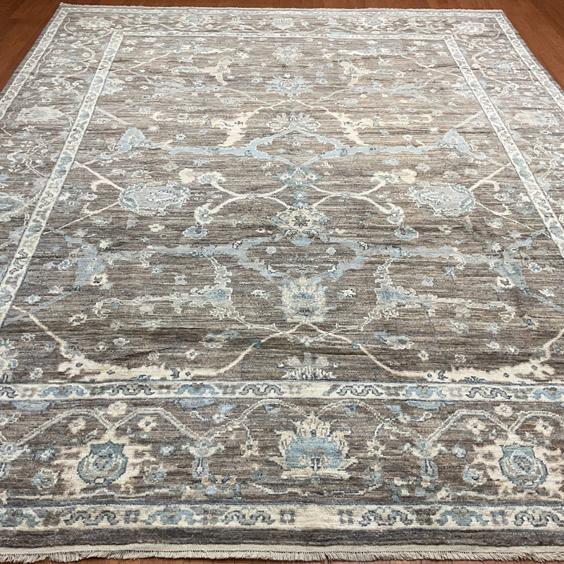 Hand Knotted Wool Geometric Rug