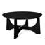 Table basse en bois 36 po, noire. Design moderne avec placage de bouleau. Pour différentes pièces. Capacité de charge élevée. Installation et entretien faciles Table de salon en noir