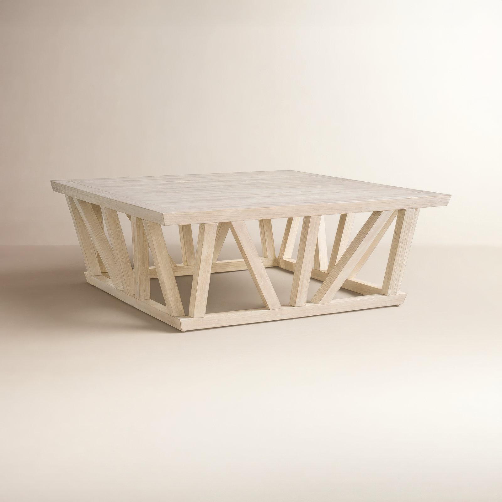 Baxley Single Coffee Table, Ivory