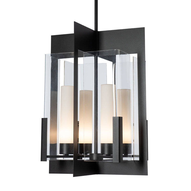 Lanterne Summit - verre, Noir, noir, noir, noir, Verre transparent