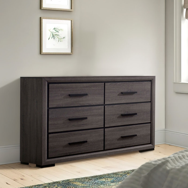 Commode double 6 tiroirs Helvey