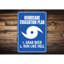Plaque en aluminium Hurricane Evacuation-508520892