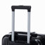 14 po / 20 po 2 pièces / ensemble dans un bagage à roulettes en ABS, avec serrure à combinaison et ouverture avant, étui à cosmétiques de 14 po (noir)