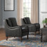 Fauteuil en cuir véritable de 27,56 po de largeur Amberlie