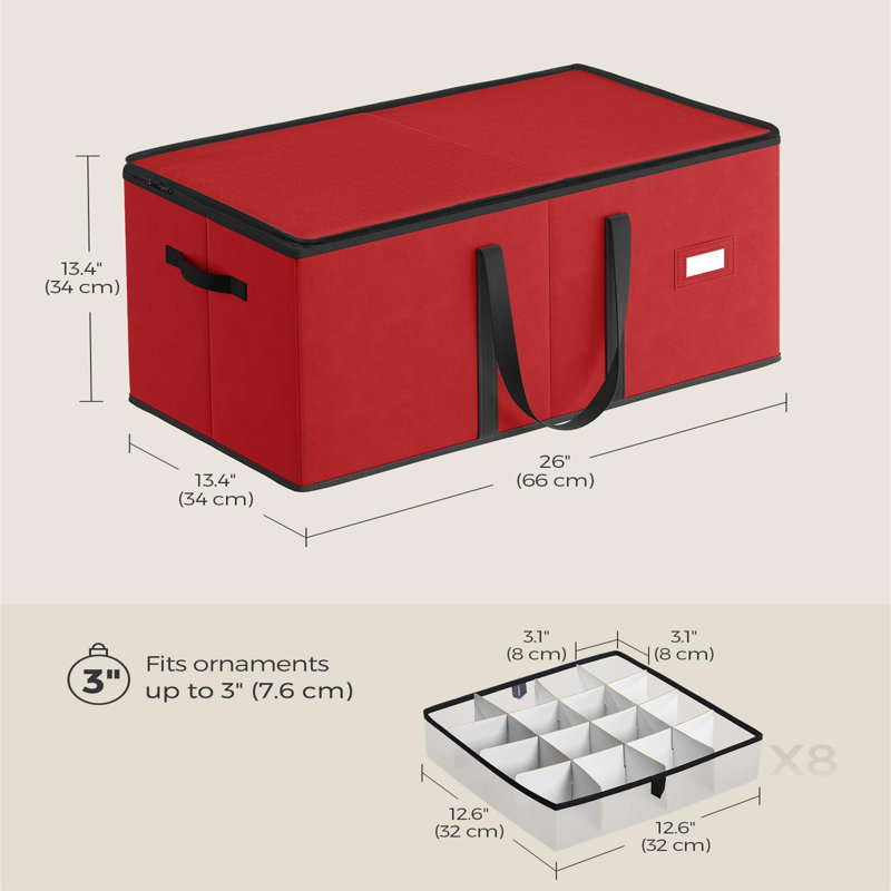Brayden Studio Polyethylene Plastic Storage Bag, Red