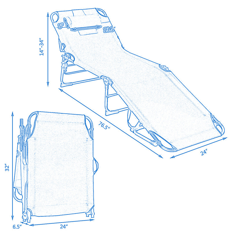 Halsey Outdoor Metal Chaise Lounge