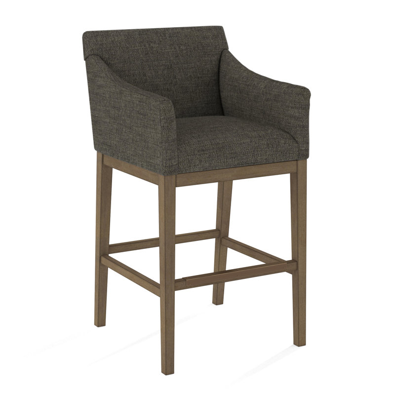 Upholstered Stool, 61473-73, Weathered Gray