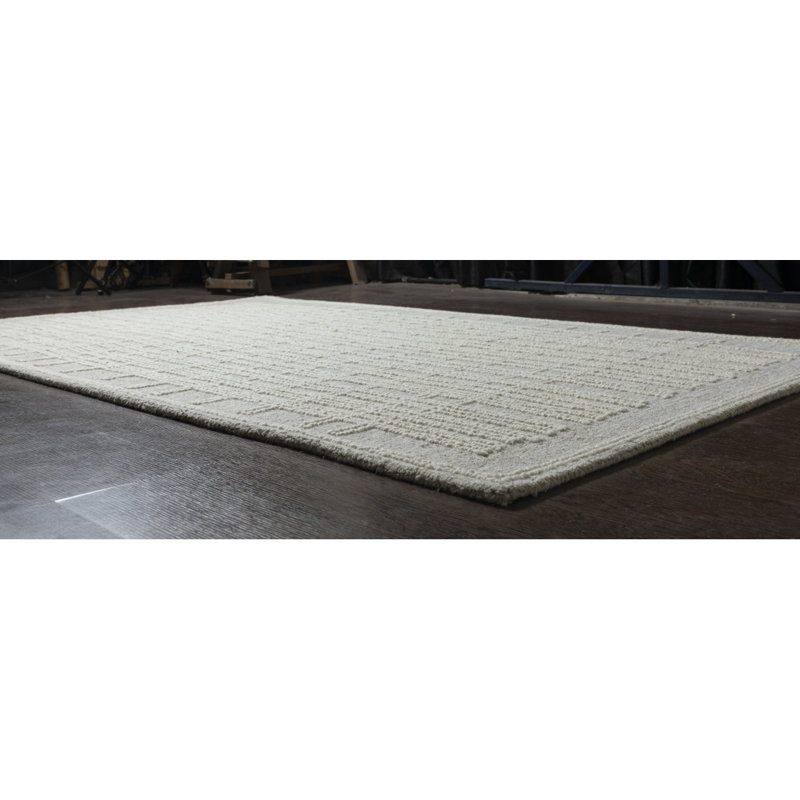 Tapis ivoire et laine naturelle Amari