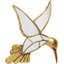 Wall Decoration Hummingbird Mirror 60cm