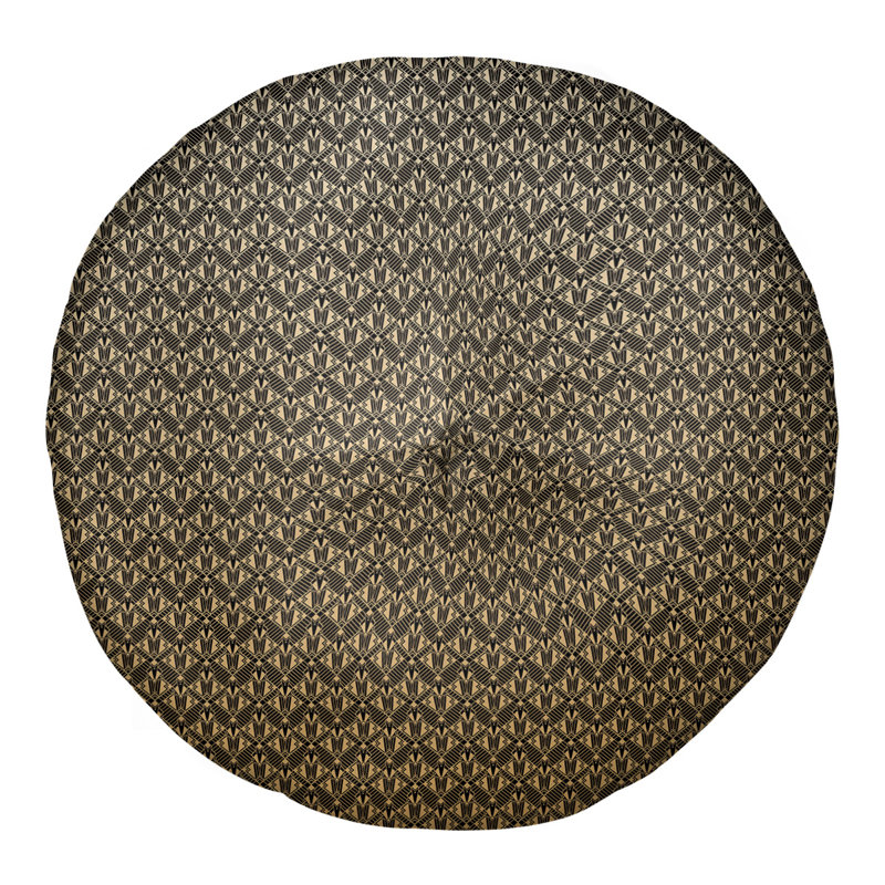 Coussin de sol Katelyn Elizabeth, 30 po x 30 po, Or