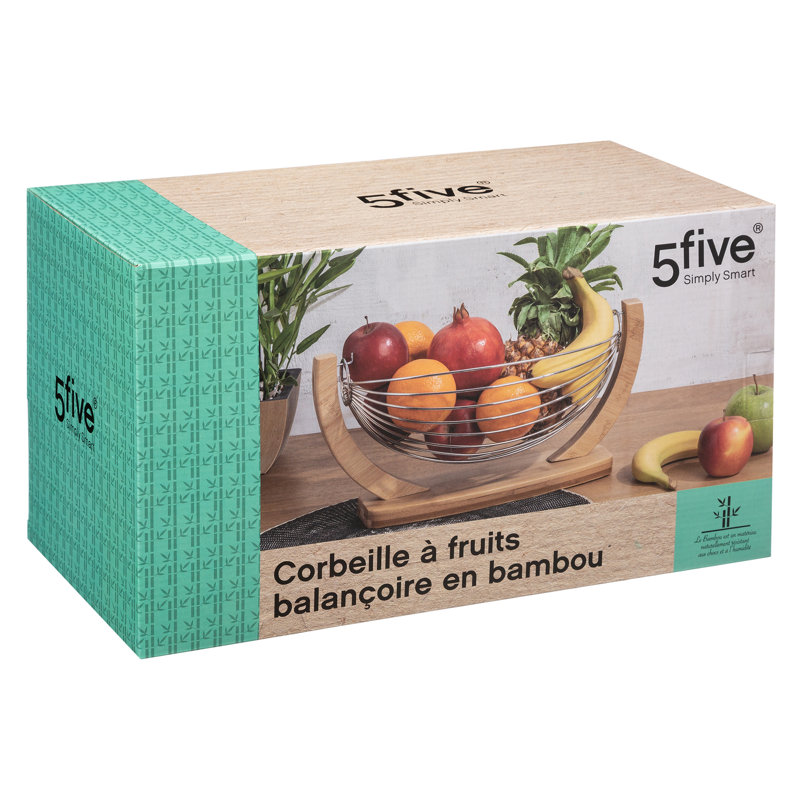 Symple Stuff Anayjah Metal Fruit Bowl