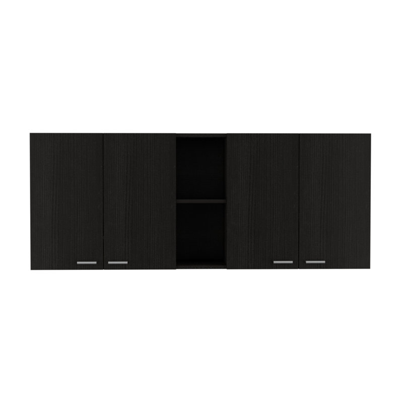 Armoire murale, porte double, Noir