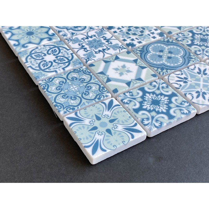 Inkjet 2" x 2" Marble Bathroom Wall Mosaic Tile