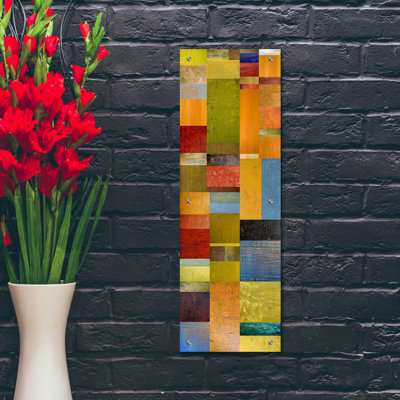 " Color Panels With Green Grass " by Michelle Calkins