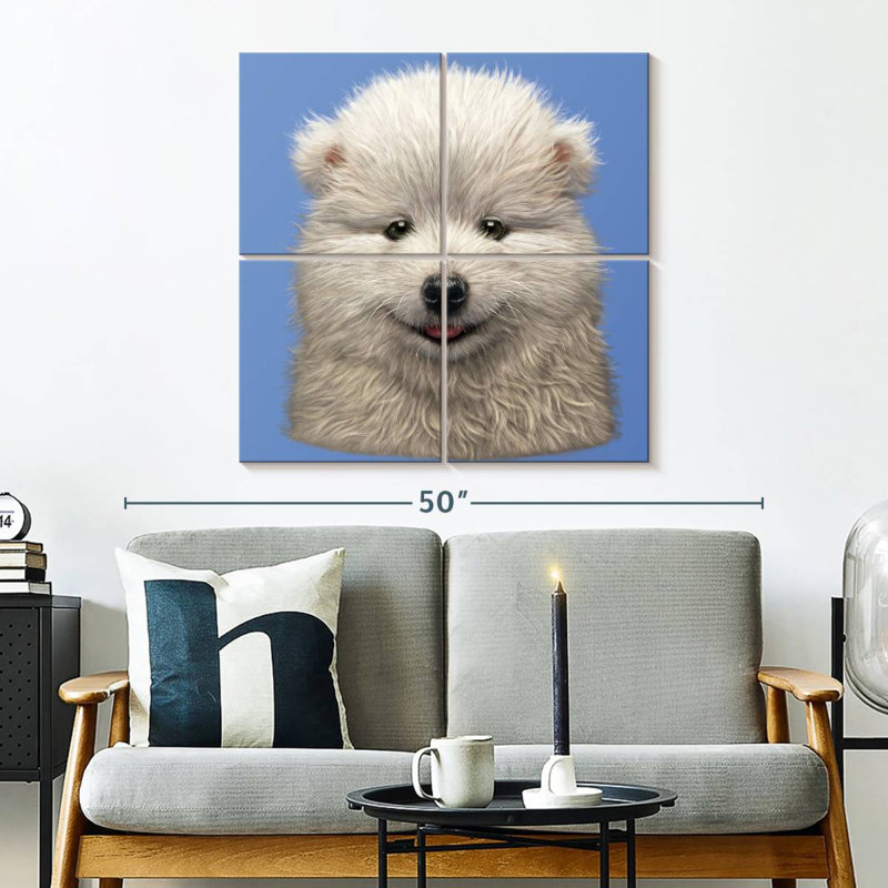 Brampt Samoyed Puppy, 32" H x 32" W