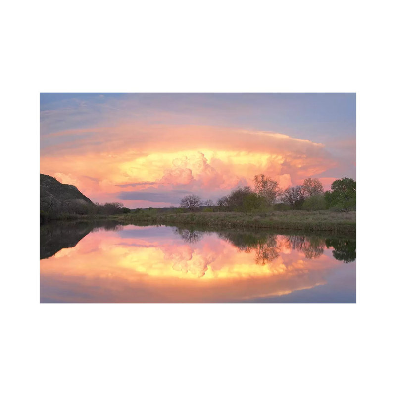 Storm Clouds Over South Llano River, South Llano River State Park, Texas I 1 Piece Wall Art on Canvas, Canvas