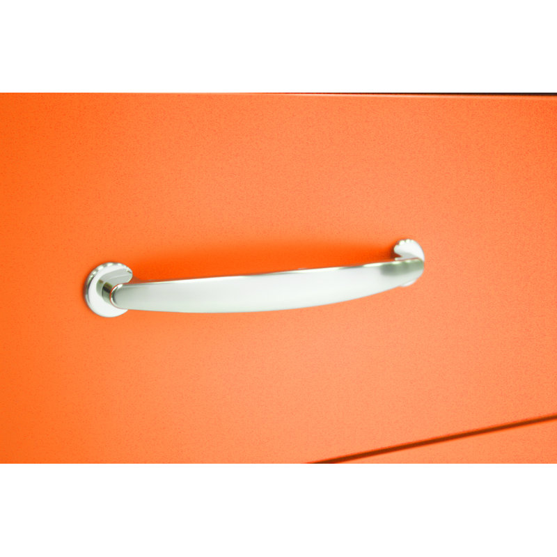 Commode 4 tiroirs Malibu, Orange