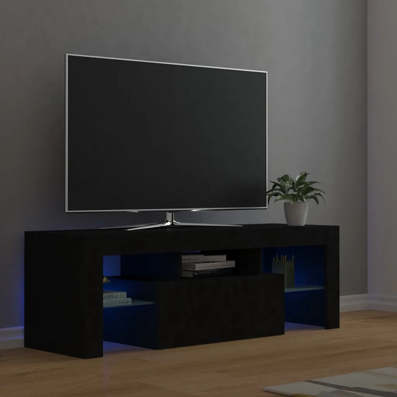 Kumari Unfinished TV Stand for TVs up to 55", Black