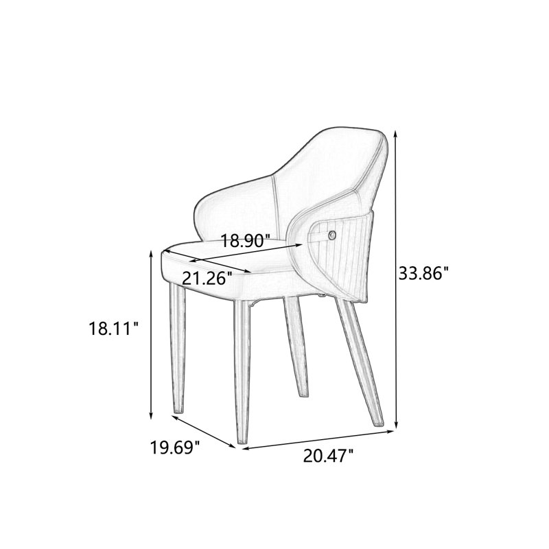 Chaise d'appoint à dossier orange et café brun (ensemble de 2), Café orange, brun