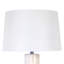Lampe de table Sculpted Elegance - Céramique blanche - Ensemble de 2