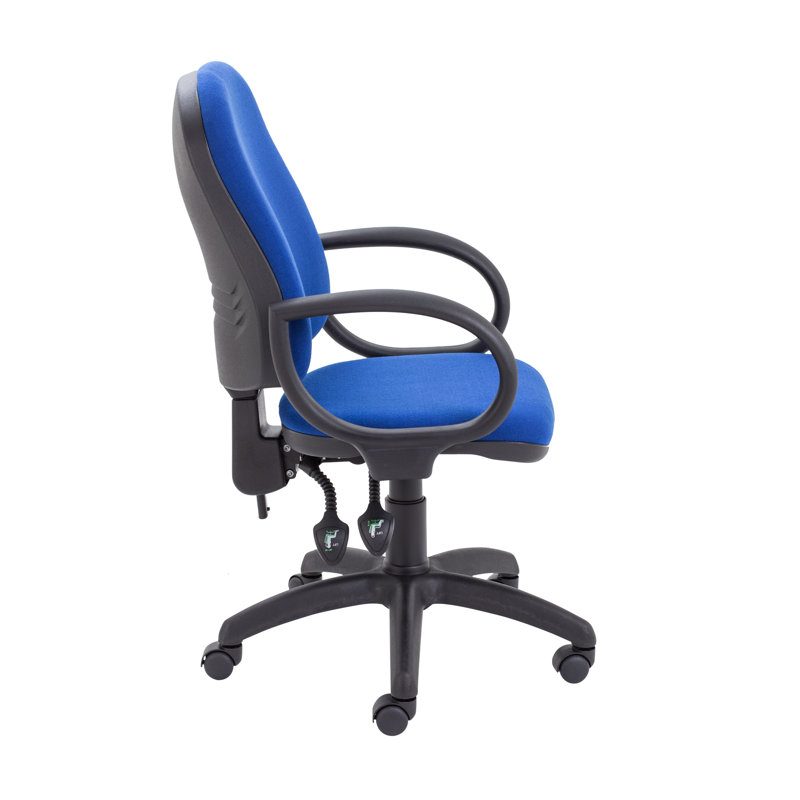 Office Chair, Royal Blue, Fixed