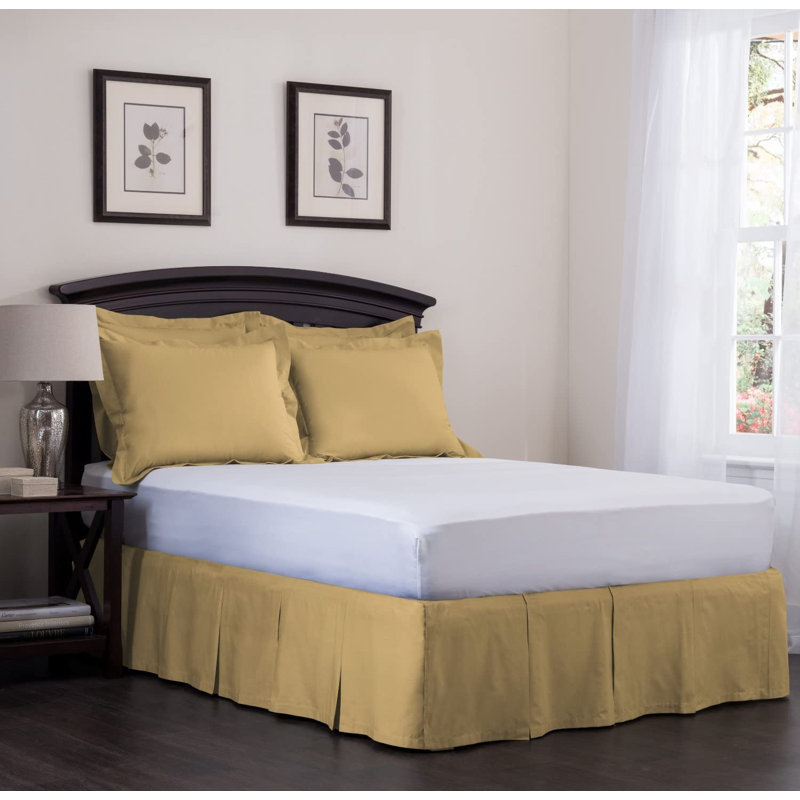 Jupe de lit détachable sur mesure, 14", Simple TG, Crème