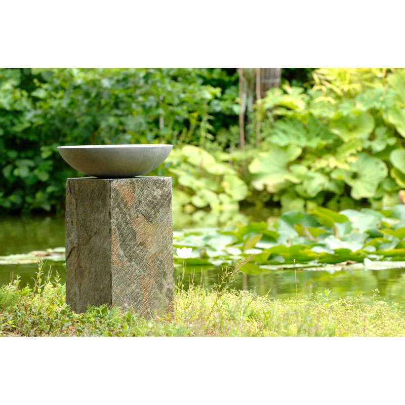 Roni Natural Stone Birdbath