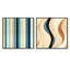 Cullifer - Ensemble de 2 collages de formes carrées abstraites-101846560-101846561