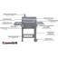 CosmoGrill Outdoor XL Smoker Barbecue Charcoal Portable BBQ Grill Garden