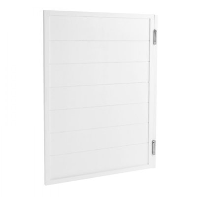 Saloon Swinging Doors 32" x 42" Pine Wood White with Hinges & Hardware