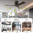 42-Inch Flush Mount Ceiling Fan Without Light, Solid Wood Blades, Reversible Quiet DC Motor, Remote Control With 6 Speeds & Timer, Energy Saving For Bedroom, Living Room, No Sloped Ceiling