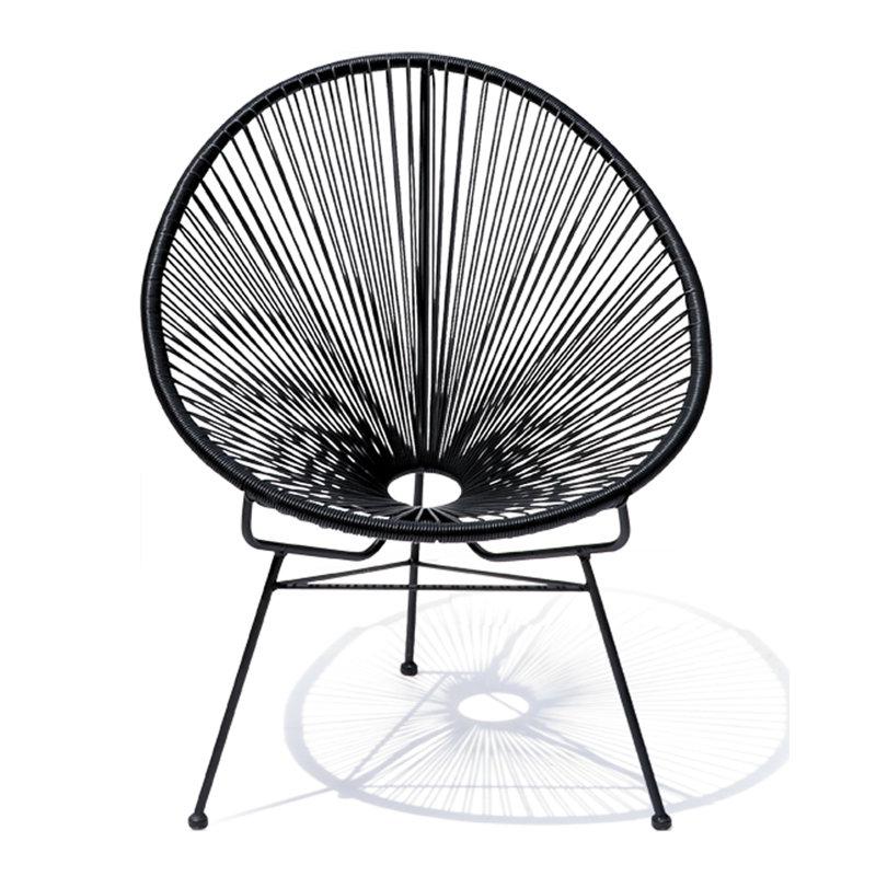 Chaise de patio à mèche Meyerwood, Noir