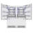 ZLINE 72 in. Panel Ready Built-In Refrigerator w/ Water Dispensers & Ice Makers