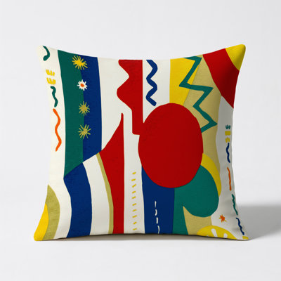 Peppy Spiral Indoor And Outdoor Throw Pillow