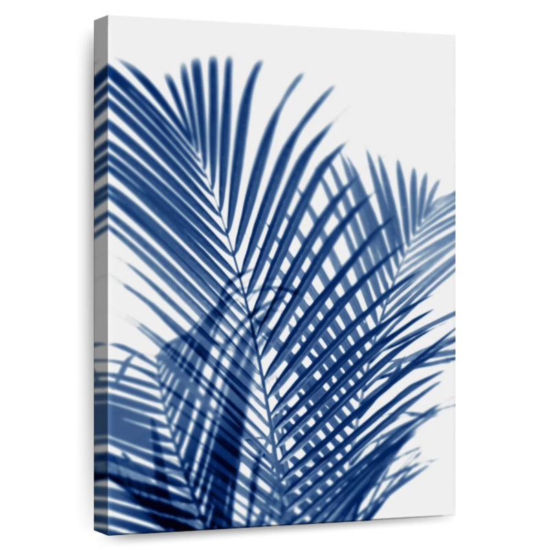 Harnek Palm Shadows Indigo I, 12" H x 8" W