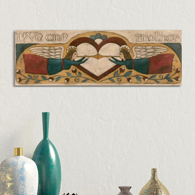 Love One Another by Teresa Kogut - Panoramic Painting on Canvas