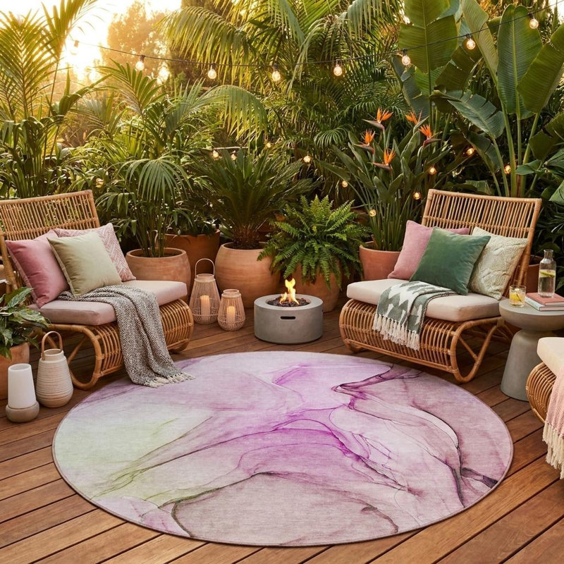 Tapis d'intérieur rond 8 po rond