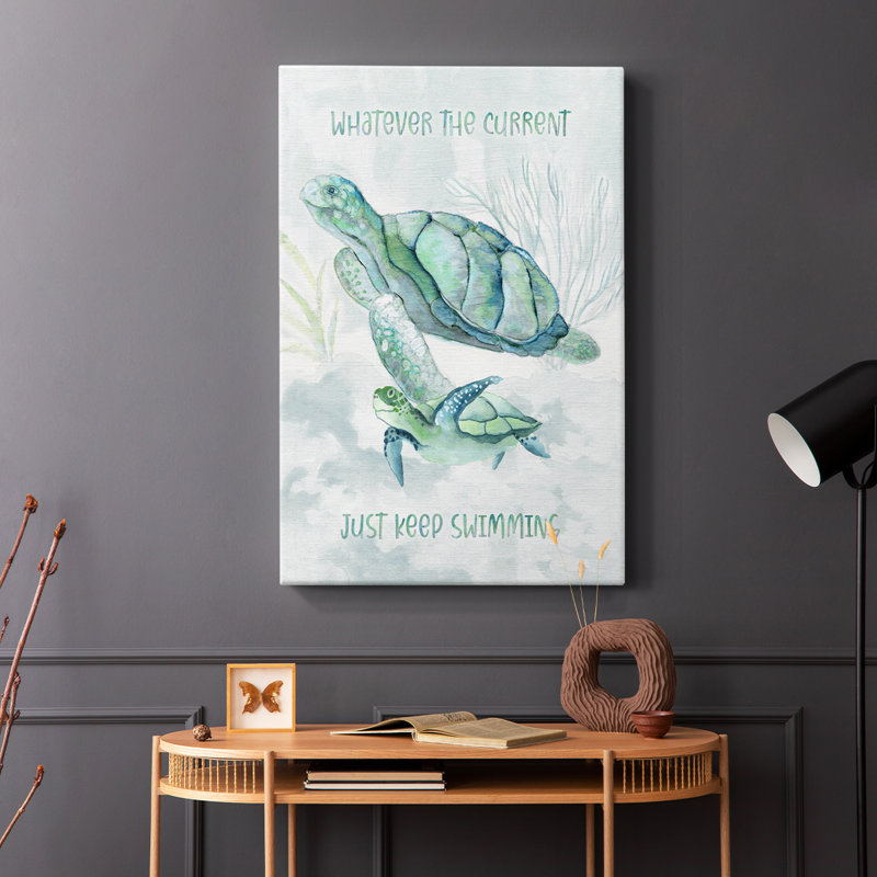 Famille de tortues II - Cavas enveloppés de galerie, H 27 po x l 18 po