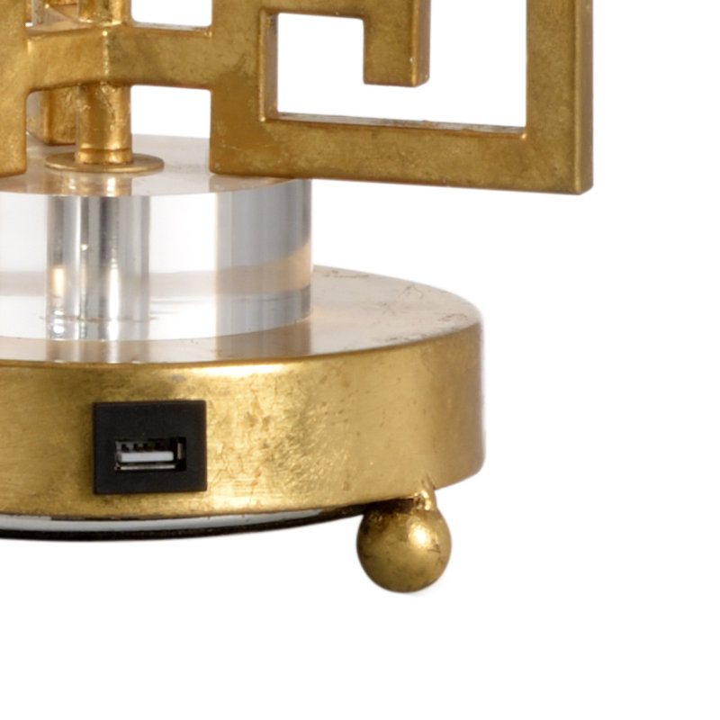 Greek Key Table Lamp