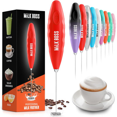 Milk Boss Matcha Whisk - Handheld Electric Stirrer - Matcha Frother Wand & Drink Mixer