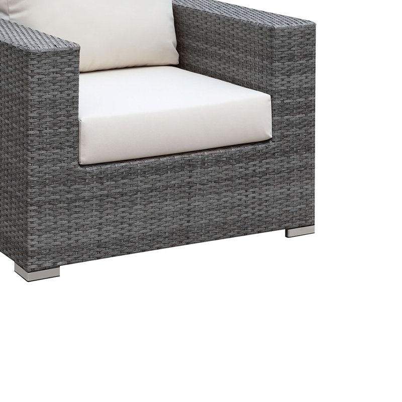 Chaise de patio avec coussin Shearin