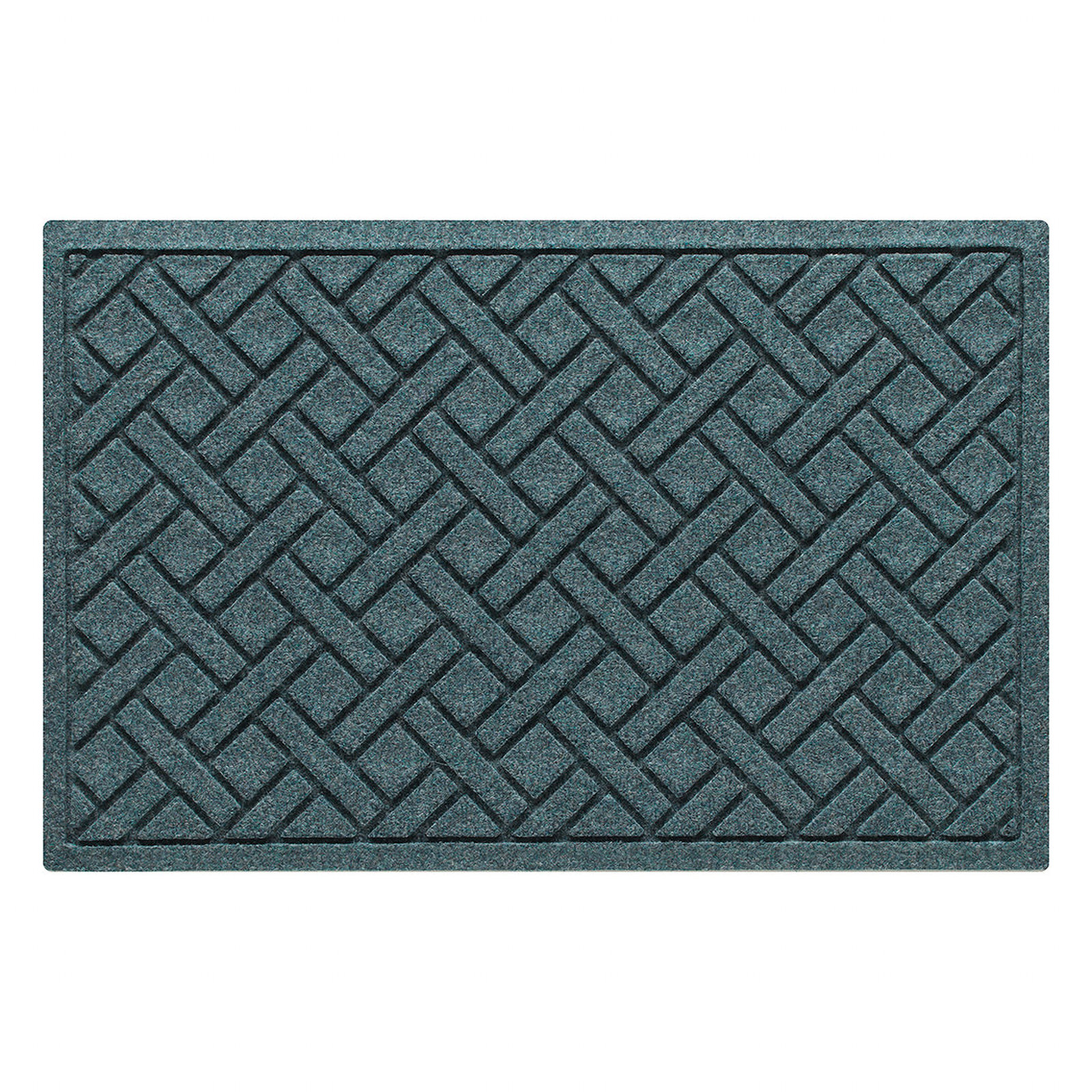 WaterHog® Lattice Non-Slip Doormat, 0.375" H x 36" W x 24" D, Bluestone