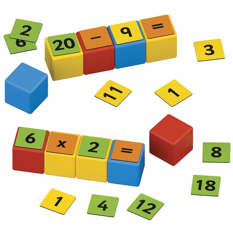 Ensemble de construction Geomag Magicube, recyclé, 61 pièces