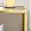 Cormiers 100.5 cm W Glass Top Console Table-117128849