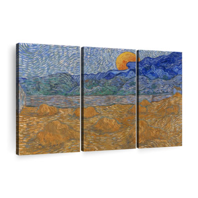 «Whea Sheaves And Rising Moon» sur toile