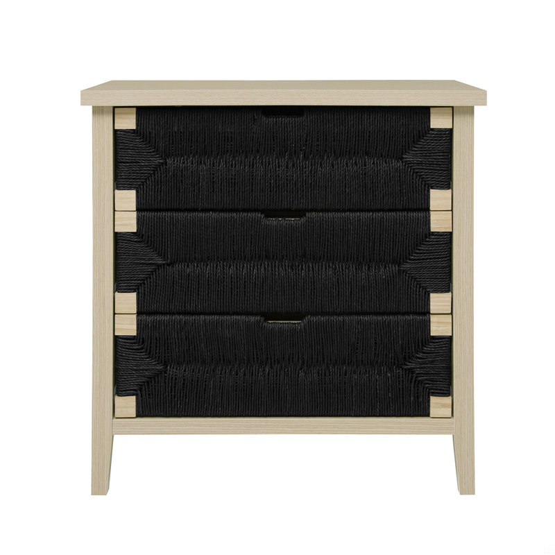 Buffet 3 tiroirs avec tablettes réglables, armoire de rangement